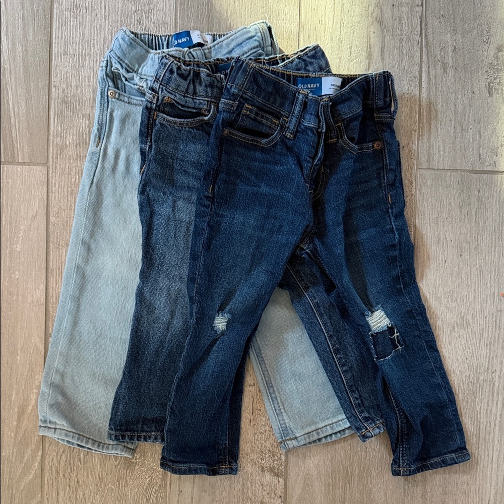 Toddler Boys Old Navy Denim Jeans Set, Size 2T